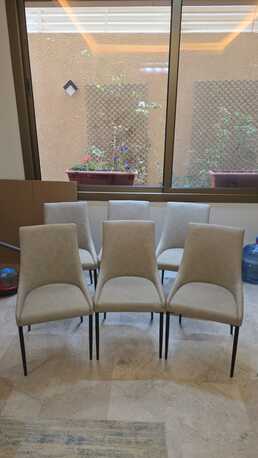 Riyadh, Furniture, SAR 400,  Home Centre Luke Faux Leather Dining Chair, X6