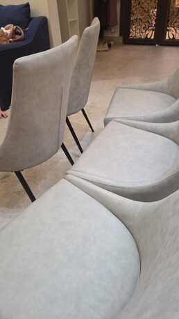 Riyadh, Furniture, SAR 400,  Home Centre Luke Faux Leather Dining Chair, X6