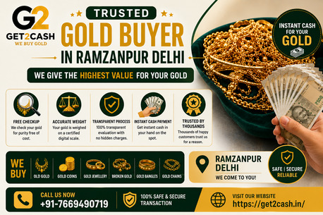 New Delhi, Items Wanted, Gold Buyer In Ramzanpur Delhi | Get2cash | Cash For Gold
