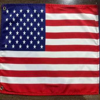 New York, Boats, USD 58,  American Flag Fish For Boats With Stainless Grommets