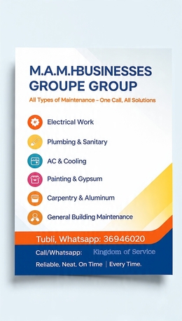 Tubli, Construction, All Types Of Mantinance