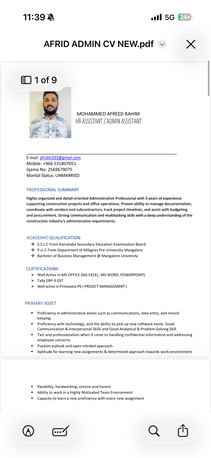 Jubail Industrial City, Job Seekers, Admin Assistant