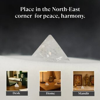 Mumbai, Jewelry, INR 799,  Buy Sphatik Pyramid For Vastu And Meditation