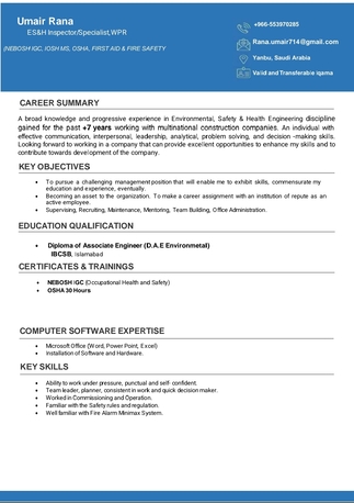 Riyadh, Job Seekers, Safety Officer