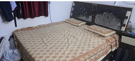 Al Wizarat, Furniture, SAR 200,  Double Bed Set  With Mattress Sale