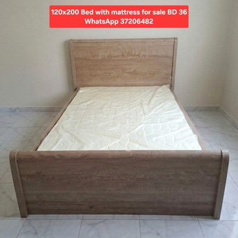 Manama, Furniture, BHD 36,  ✅️ 120x200 Bed & Mattress For Sale In Good Condition With Delivery