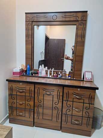Dammam, Furniture, SAR 1200,  Brown Walnut Bedroom Set With Brand New Matress
