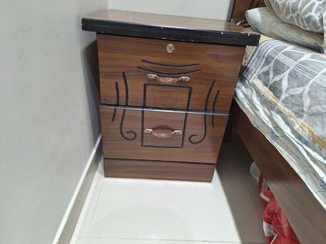 Dammam, Furniture, SAR 1200,  Brown Walnut Bedroom Set With Brand New Matress