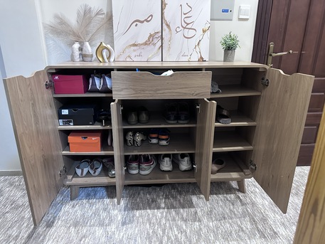 Jeddah, Furniture, SAR 500,  🔥 HOMEBOX **LIKE NEW** NORDICA 22-PAIR SHOE CABINET 🔥