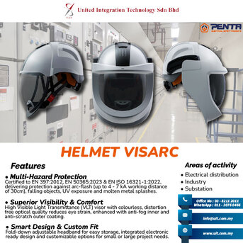 Kuala Lumpur, Tools, HELMET VISARC Arc-Flash Protection System