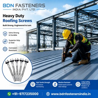 Noida, Materials, Heavy Duty Roofing Screws For High-Performance Roofing Applications