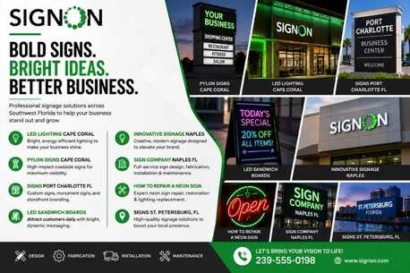 New York, Business, Premium Signage & LED Solutions In Southwest Florida