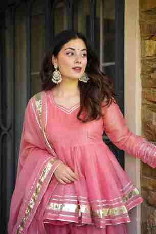 Jaipur, Clothing & Accessories, INR 6500,  Buy Idaho Shimmering Petal Suit Set Online