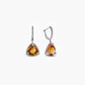 EUR 299,  Citrine & Diamond Drop Earrings