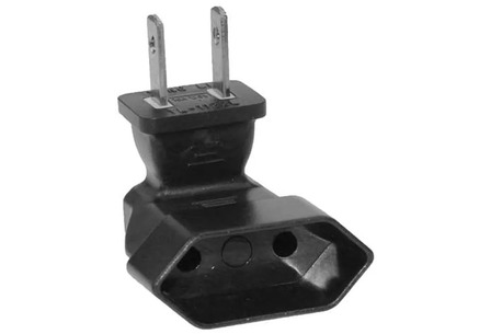 New York, Electronics, USD 3,  Buy European CEE7/16 To USA NEMA 1-15P Angle Power Plug Adapters