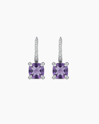 Berlin, Jewelry, EUR 299,  Cushion Cut Amethyst Hoop Earrings