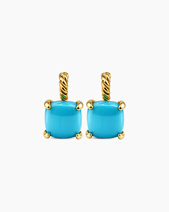 Berlin, Jewelry, EUR 249,  Blue Turquoise Gold Plated Pendant 18k Gold Vermeil
