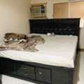 SAR 1200,  Wardrobe, And King Size Bed With Mattress.