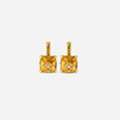 EUR 249,  Citrine Cushion Cut Pendant 18k Gold Vermeil