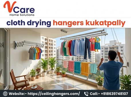 Hyderabad, Interior Design, Cloth Drying Hangers Kukatpally | Ceiling & Roof Hanger Installation Services