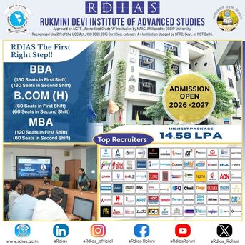 Rohini, Education, Among The Best MBA Colleges In Delhi For Career-Focused Management Education - RDIAS