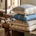 INR 699,  Cotton Pillow Covers Handloom, 245 GSM, 18x27 Inches Theindiglobal