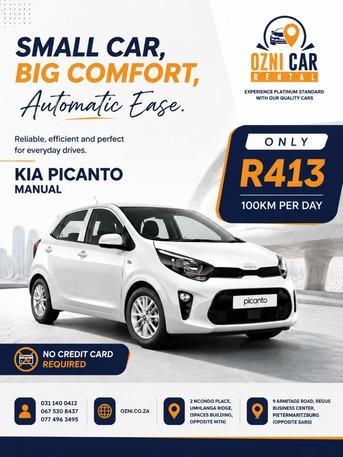 Durban, Business, Pietermaritzburg Car Rental Services | Affordable, Comfortable, And Convenient Travel Ac