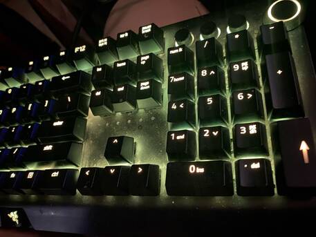 Jeddah, Computers, SAR 160,  Gaming Keyboard - RAZER BLACKWIDOW ELITE - RZ03-0262