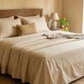 INR 1499,  King Size Cotton Sheets 90x108 Inches, 245 GSM Theindiglobal
