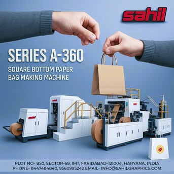 Faridabad, Industrial Machinery, Fully Automatic Paper Bag Making Machine &ndash; High Speed & Made In India