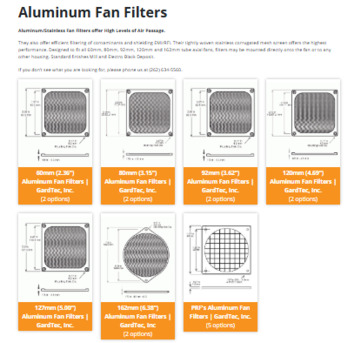 New York, Electronics, USD 6,  High-Airflow Aluminum Fan Filters For Efficient Dust Control