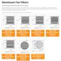 USD 6,  High-Airflow Aluminum Fan Filters For Efficient Dust Control