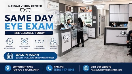 New York, Health, Get Same Day Eye Exam Near Me At Nassau Fulton Vision Center