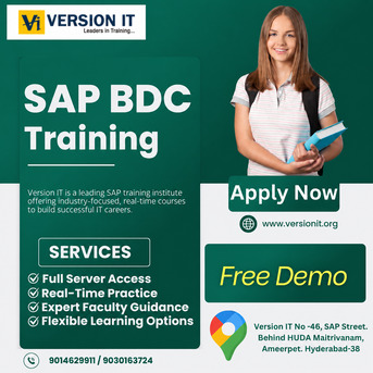 Hyderabad, Training, Accelerate Your SAP Career With The Best SAP BDC Training In Hyderabad At Version IT