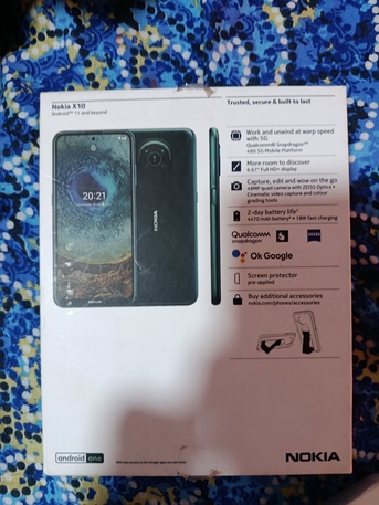 Riyadh, Mobile Phones, SAR 600,  Nokia X10 5G Android Mobile 6GB/128 GB  NFC Support, Excellent Condition In Riyadh