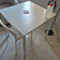 SAR 250,  Ikea Vihals White Small Dining Table And 2 Chairs