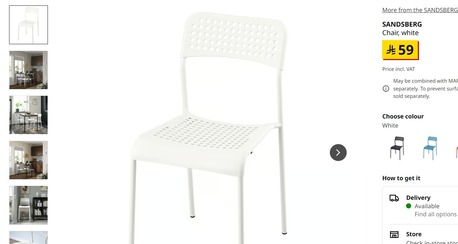 Umluj, Furniture, SAR 250,  Ikea Vihals White Small Dining Table And 2 Chairs