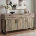 GBP 159,  Ironmere Smokey Oak Large Oak-Effect Sideboard Cabinet