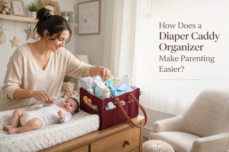 Jaipur, Household Items, INR 499,  How Does A Diaper Caddy Organizer Make Parenting Easier?