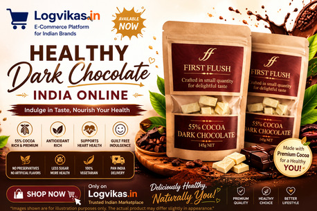 Ghaziabad, Food, INR 345,  Premium First Flush Dark Chocolate | Log Vikas