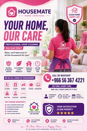 Jeddah, Household, 🏡 HOUSEMATE HOME SERVICES