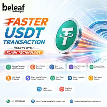 Mumbai, Software Development, Faster USDT Transaction Starts With Flash Technology