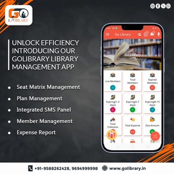 Jaipur, Mobile Apps, GoLibrary &ndash; Best Library Management App | Digital Library Manager Application