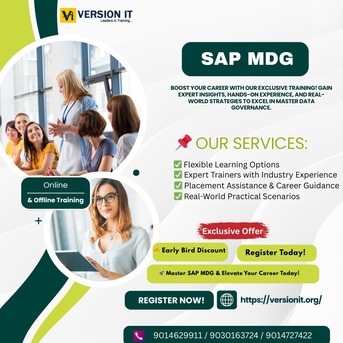 Hyderabad, Training, Become An SAP MDG Expert With Version IT &ndash; One Of Hyderabad&rsquo;s Most Trusted SAP MDG Trainin