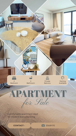Manama, Real Estate For Sale, 2 BR,  🏖️ Own Your Dream Beachfront 2BR | Sea View | Easy 3-Year Payment Plan
