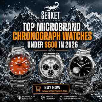 New York, Watches, USD 339,  Top Microbrand Chronograph Watches Under $600 In 2026 | Serket Watches