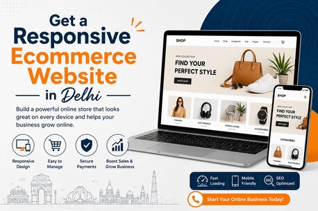 New Delhi, Web Design & Development, Get A Responsive Ecommerce Website In Delhi