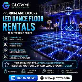 Toronto, Furniture, CAD 2850,  Premium And Luxury Led Dance Floor Rentals At Affordable Prices | Glowmi