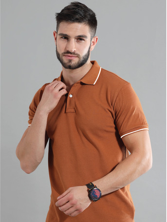 Bangalore, Wholesale Products, Unisex Solid Polo With Contrast Tipping T-Shirt | Premium Cotton Knit