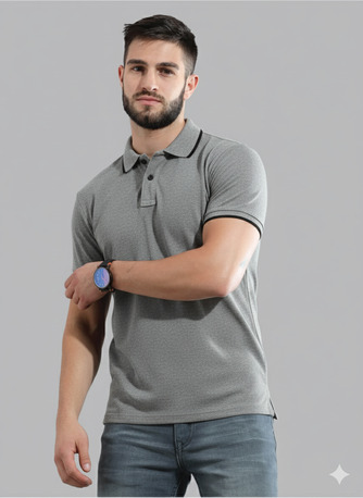 Bangalore, Wholesale Products, Unisex Solid Polo With Contrast Tipping T-Shirt | Premium Cotton Knit